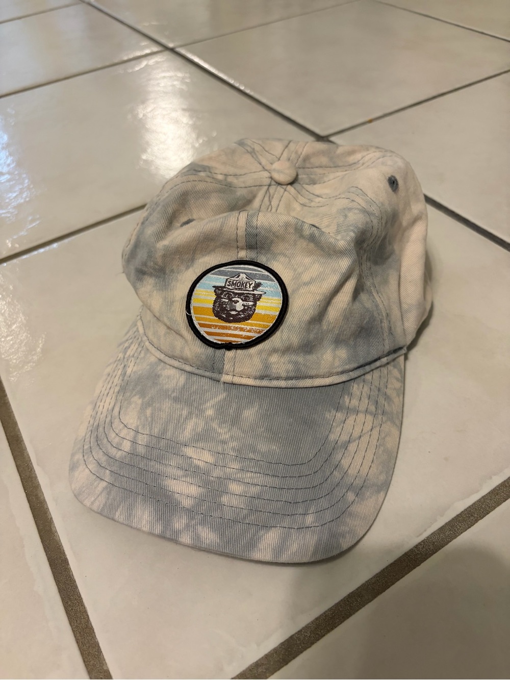 Locale Tie-Dye Adjustable Cap - Gray